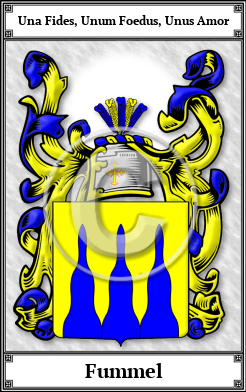 Fummel Family Crest Download (JPG)  Book Plated - 150 DPI