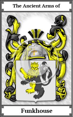 Funkhouse Family Crest Download (JPG)  Book Plated - 150 DPI