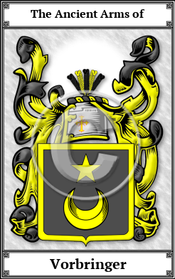 Vorbringer Family Crest Download (JPG)  Book Plated - 150 DPI