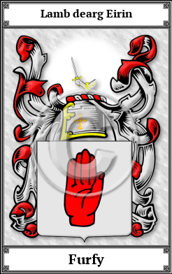 Furfy Family Crest Download (JPG)  Book Plated - 150 DPI