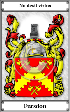 Fursdon Family Crest Download (JPG)  Book Plated - 150 DPI