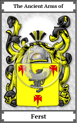 Ferst Family Crest Download (JPG) Book Plated - 600 DPI