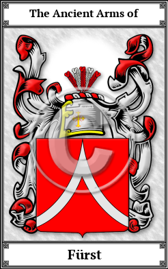 Fürst Family Crest Download (JPG)  Book Plated - 150 DPI