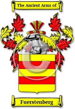 Fuerstenberg Family Crest Download (JPG) Legacy Series - 600 DPI