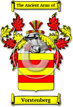 Vorstenberg Family Crest Download (jpg) Legacy Series - 150 DPI