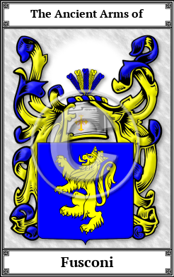 Fusconi Family Crest Download (JPG)  Book Plated - 150 DPI