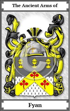 Fyan Family Crest Download (JPG)  Book Plated - 150 DPI