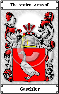 Gaschler Family Crest Download (JPG)  Book Plated - 150 DPI