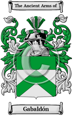 Gabaldón Family Crest/Coat of Arms