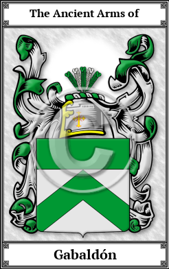 Gabaldón Family Crest Download (JPG) Book Plated - 600 DPI