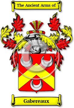 Gabereaux Family Crest Download (jpg) Legacy Series - 150 DPI