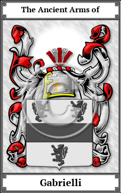 Gabrielli Family Crest Download (JPG)  Book Plated - 150 DPI