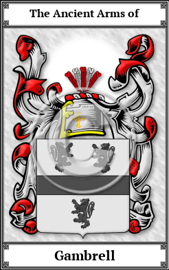 Gambrell Family Crest Download (JPG)  Book Plated - 150 DPI