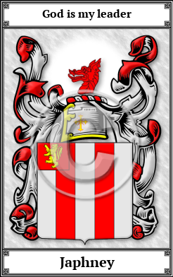 Japhney Family Crest Download (JPG)  Book Plated - 150 DPI