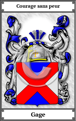 Gage Family Crest Download (JPG) Book Plated - 300 DPI