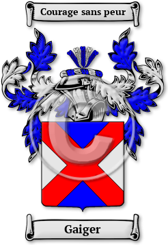 Gaiger Family Crest Download (jpg) Legacy Series - 150 DPI