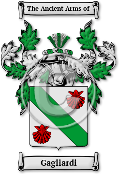 Gagliardi Family Crest Download (jpg) Legacy Series - 150 DPI