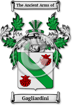 Gagliardini Family Crest Download (jpg) Legacy Series - 150 DPI