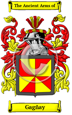 Gagñay Family Crest Download (JPG) Heritage Series - 300 DPI