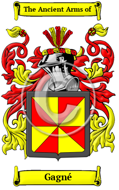 Gagné Family Crest Download (JPG) Heritage Series - 300 DPI