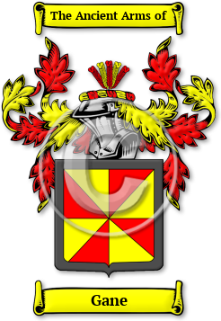 Gane Family Crest Download (jpg) Legacy Series - 150 DPI