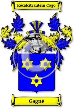 Gagné Family Crest Download (jpg) Legacy Series - 150 DPI