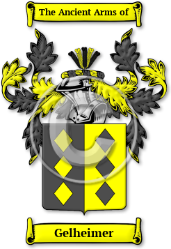Gelheimer Family Crest Download (jpg) Legacy Series - 150 DPI