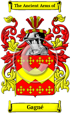 Gagné Family Crest Download (JPG) Heritage Series - 300 DPI