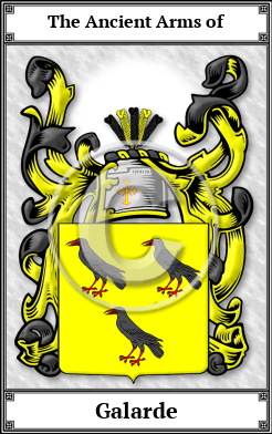 Galarde Family Crest Download (JPG)  Book Plated - 150 DPI