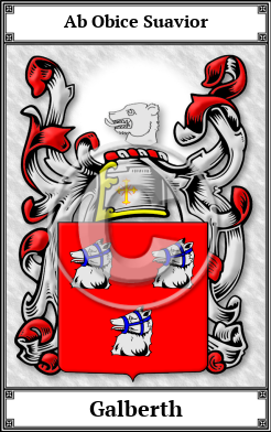 Galberth Family Crest Download (JPG) Book Plated - 600 DPI