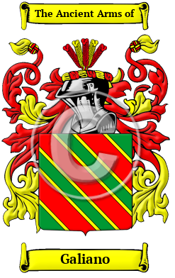 Galiano Family Crest Download (JPG) Heritage Series - 600 DPI