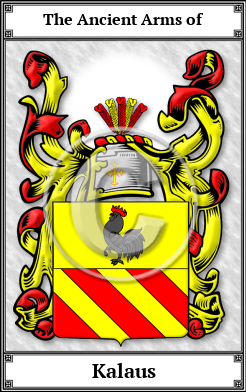 Kalaus Family Crest Download (JPG)  Book Plated - 150 DPI