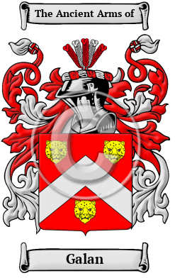 Galan Family Crest/Coat of Arms