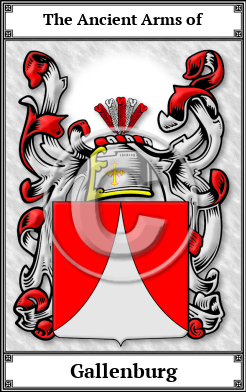 Gallenburg Family Crest Download (JPG)  Book Plated - 150 DPI
