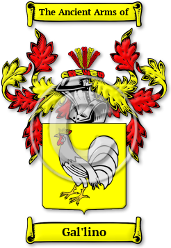 Gal'lino Family Crest Download (jpg) Legacy Series - 150 DPI
