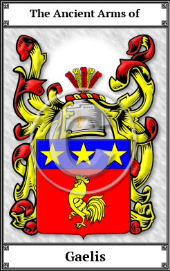Gaelis Family Crest Download (JPG) Book Plated - 600 DPI