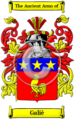 Galiè Family Crest Download (JPG) Heritage Series - 300 DPI