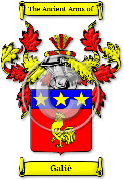 Galiè Family Crest Download (JPG) Legacy Series - 600 DPI