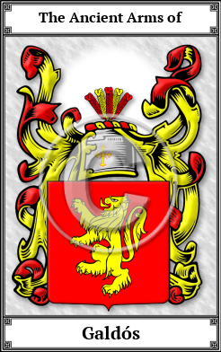 Galdós Family Crest Download (JPG)  Book Plated - 150 DPI
