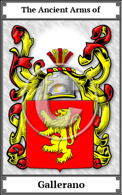 Gallerano Family Crest Download (JPG) Book Plated - 600 DPI