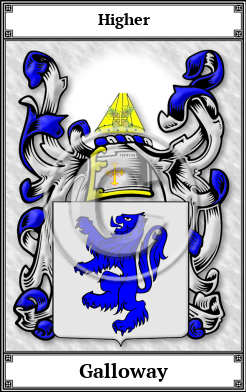 Galloway Family Crest Download (JPG) Book Plated - 600 DPI