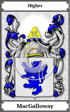 MacGalloway Family Crest Download (JPG)  Book Plated - 150 DPI