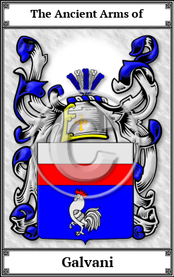 Galvani Family Crest Download (JPG)  Book Plated - 150 DPI