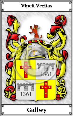 Gallwy Family Crest Download (JPG)  Book Plated - 150 DPI