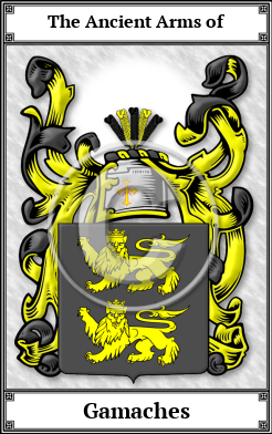 Gamaches Family Crest Download (JPG)  Book Plated - 150 DPI