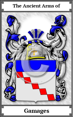 Gamages Family Crest Download (JPG)  Book Plated - 150 DPI