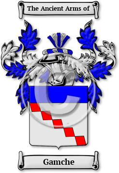 Gamche Family Crest Download (jpg) Legacy Series - 150 DPI