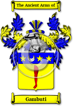 Gambuti Family Crest Download (JPG) Legacy Series - 600 DPI