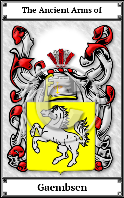 Gaembsen Family Crest Download (JPG)  Book Plated - 150 DPI