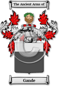 Gande Family Crest Download (JPG) Legacy Series - 600 DPI